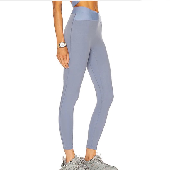 Le Ore Corso Crossover Legging in Steel Blue & Sky Blue XXS - Picture 2 of 6